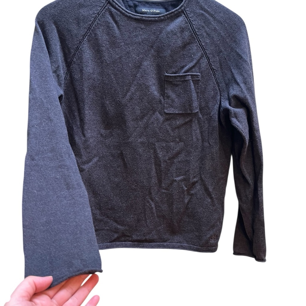 Marc O’polo knit long sleeved charcoal crewneck size Small - Picture 5 of 11